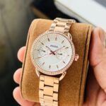 Fossil Tailor Collection 35mm Rose Gold Chronograph