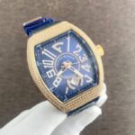 Franck Muller Vanguard Diamond Bezel Blue Strap 40mm Automatic - Image 3