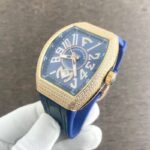 Franck Muller Vanguard Diamond Bezel Blue Strap 40mm Automatic - Image 5