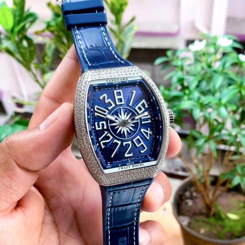 Frank-Muller-Vanguard-Yatching-Crazy-Hour-Blue-Dial-40mm-Automatic-1 Frank Muller Vanguard Yatching Crazy Hour Blue Dial 40mm Automatic - Image 1