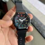 G-Shock CasiOak Black Rainbow 49.3mm Quartz