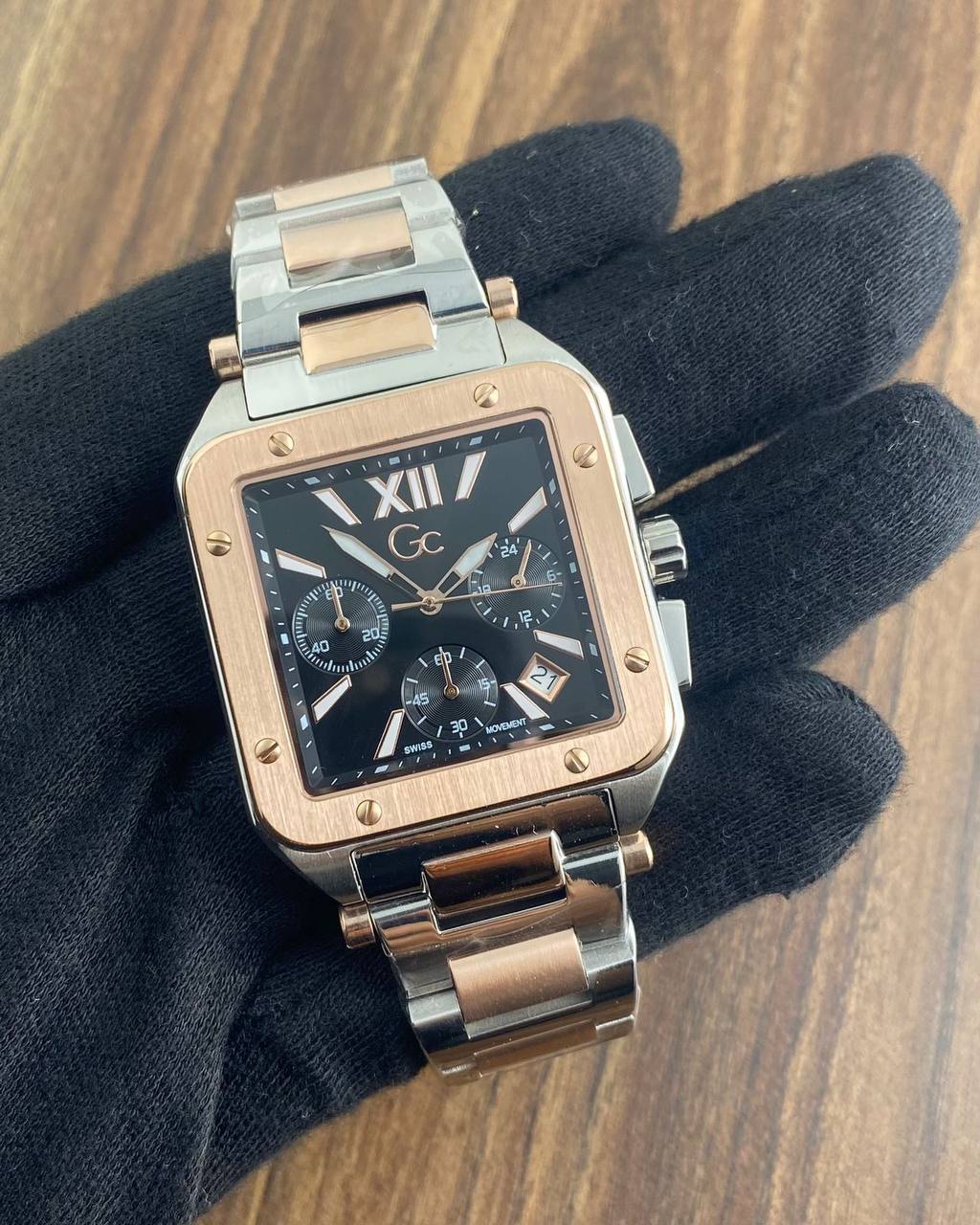 Gc-Guess-Z08001G2Mf-Black-Dial-34mm-Quartz-Chronograph-1 Gc Guess Z08001G2Mf Black Dial 34mm Quartz Chronograph - Image 1
