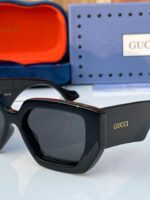 Gucci Bold Square Frame Black Sunglasses - Image 2