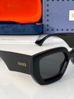 Gucci Bold Square Frame Black Sunglasses - Image 3