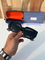 Gucci Bold Square Frame Black Sunglasses - Image 4