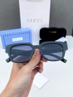 Gucci Inspired Square Sunglasses Black Brown Gradient - Image 5
