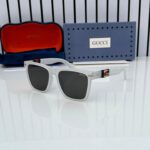Gucci Inspired Square Sunglasses Black-White