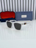 Gucci Inspired Square Sunglasses Black-White