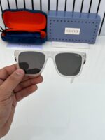 Gucci Inspired Square Sunglasses Black-White - Image 3