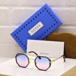 Gucci Octagonal Sunglasses Black-Gold Gradient