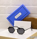 Gucci Octagonal Sunglasses Black-Gold Gradient - Image 2