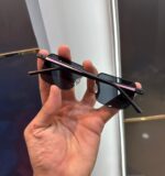 Gucci Rectangular Rimless Sunglasses Black-Silver - Image 3