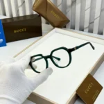 Gucci Round Dark Green Eyeglass - One Size - AAA Quality - Image 2
