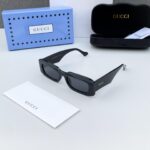 Gucci Square Black Sunglasses Plastic Frame