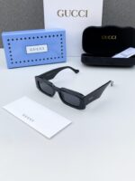 Gucci Square Black Sunglasses Plastic Frame