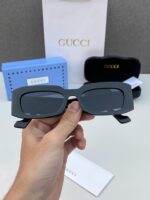 Gucci Square Black Sunglasses Plastic Frame - Image 2