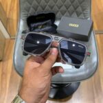 Gucci Square Legend Black Acetate Sunglasses