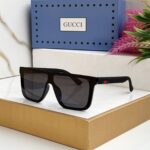 Gucci Square Sunglasses Black Frame Black Lenses