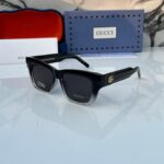 Gucci Square Sunglasses Black-Transparent Plastic