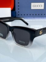 Gucci Square Sunglasses Black-Transparent Plastic - Image 2
