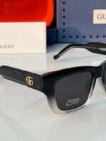 Gucci Square Sunglasses Black-Transparent Plastic - Image 4