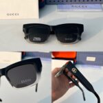 Gucci Square Sunglasses Black-Transparent Plastic - Image 6