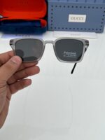 Gucci Square Sunglasses Gray Polarized - Image 3