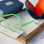 Gucci Transparent Eyeglasses Square Frame Clear Lens