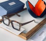 Gucci Transparent Eyeglasses Square Frame Clear Lens - Image 4
