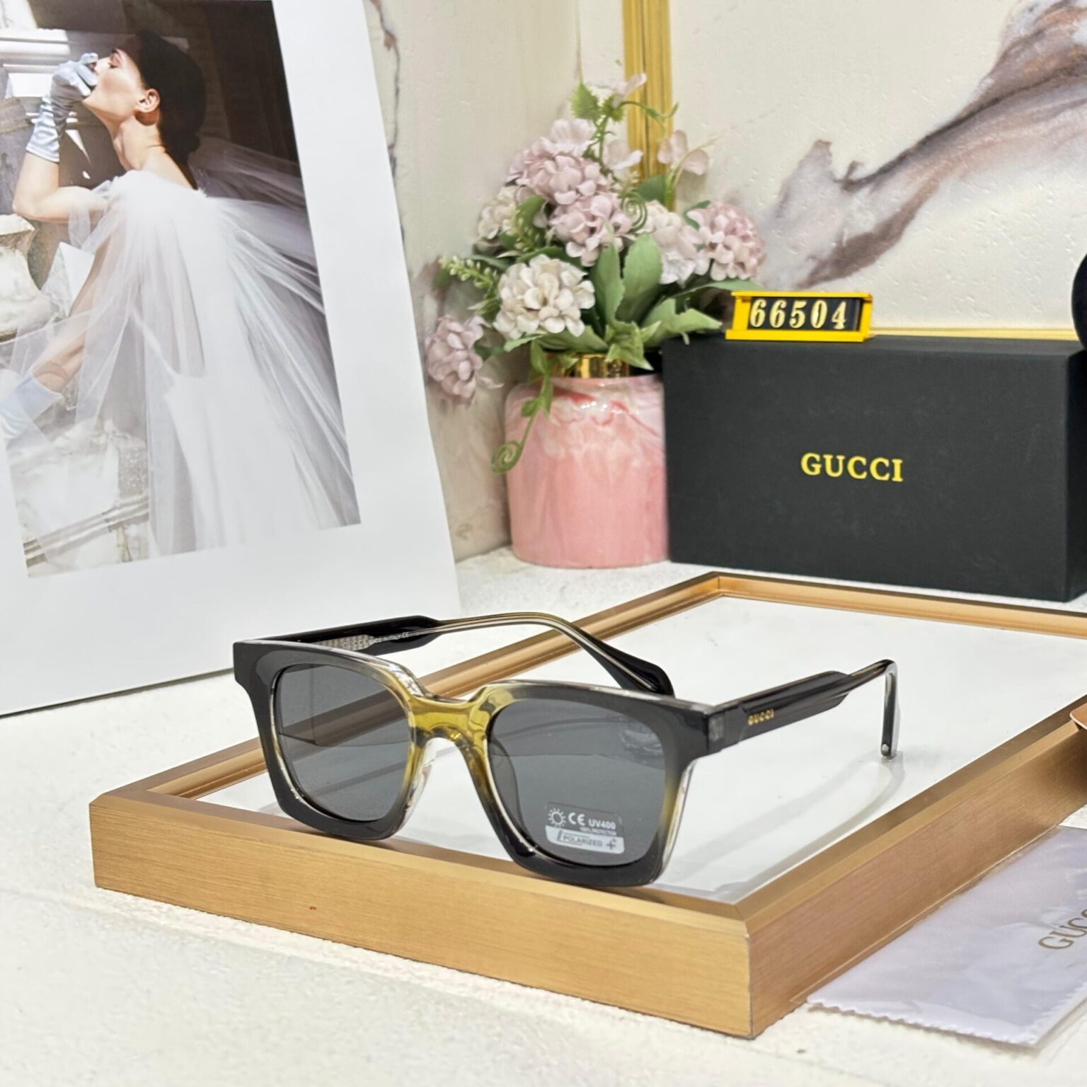 Gucci-Wayfarer-Polarized-Sunglasses-Black-1 Gucci Wayfarer Polarized Sunglasses Black - Image 1