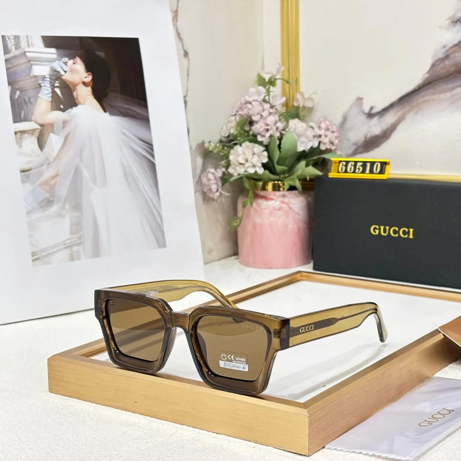 Gucci-Wayfarer-Sunglasses-Polarized-Black-1 Gucci Wayfarer Sunglasses Polarized Black - Image 1