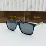 Gucci Web-Stripe Sunglass Black-Green Frame