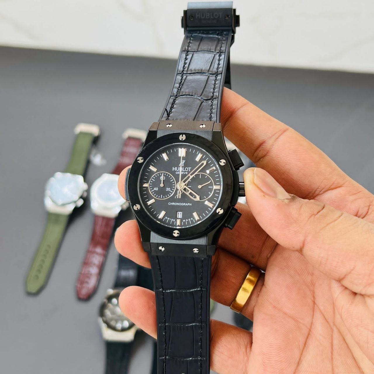 Hublot-Big-Bang-Black-Quartz-Analog-Watch-1 Hublot Big Bang Black Quartz Analog Watch - Image 1