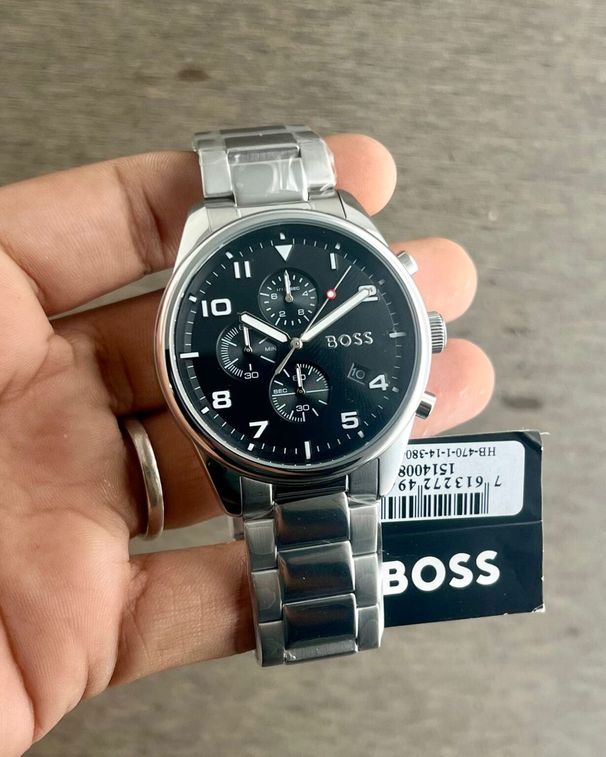 Hugo-Boss-1514008-Chronograph-Black-Dial-40mm-Quartz-1 Hugo Boss 1514008 Chronograph Black Dial 40mm Quartz - Image 1