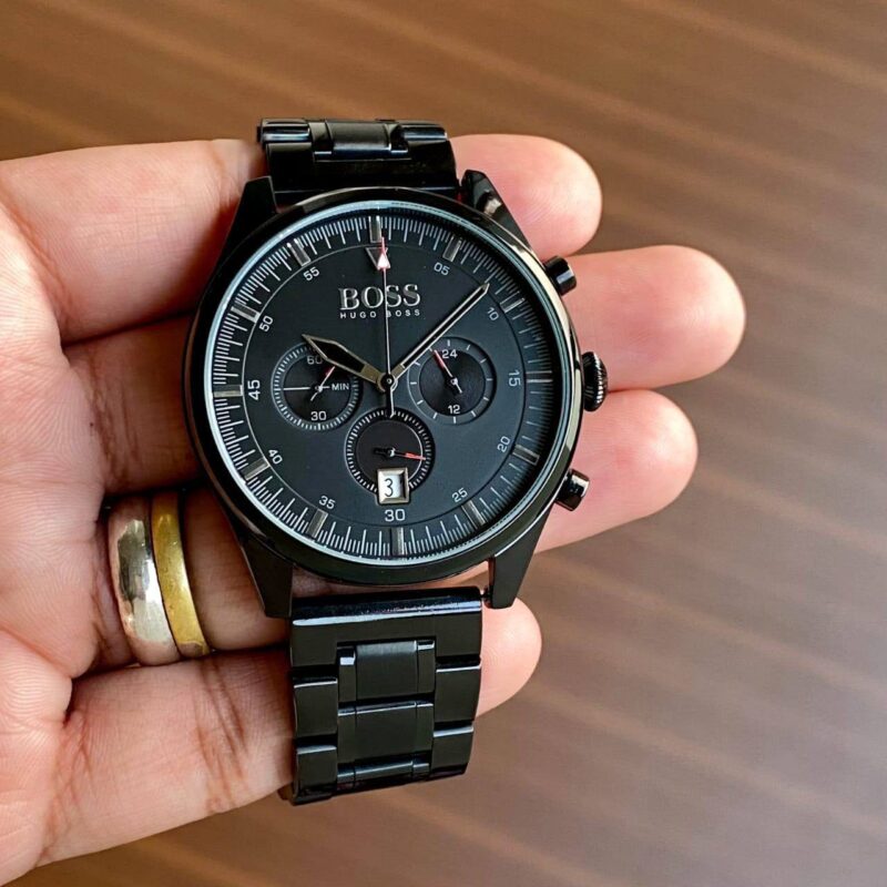 Hugo-Boss-Classic-1513714-Black-Stainless-Steel-Chronograph-44mm-1 Hugo Boss Classic 1513714 Black Stainless Steel Chronograph 44mm - Image 1
