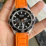 Hugo Boss Energy 1513970 Black Dial Orange Strap Quartz 44mm
