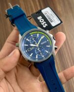 Hugo Boss GLOBFTROTTER 1513821 Blue Quartz Chronograph 42mm