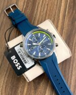 Hugo Boss GLOBFTROTTER 1513821 Blue Quartz Chronograph 42mm - Image 2