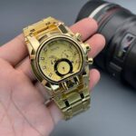 Invicta Reserve Bolt Zeus Magnum 52MM Gold Black Quartz