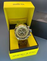 Invicta Venom Chronograph Gold 52mm Quartz