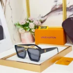 LV Evidence Sunglasses Black Frame UV Protection