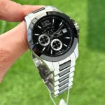 Longines Elegant 7AAA Black Dial Quartz Chronograph