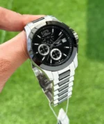 Longines Elegant 7AAA Black Dial Quartz Chronograph