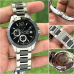 Longines Elegant 7AAA Black Dial Quartz Chronograph - Image 2