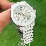 Longines Elegant 7AAA White Dial Quartz Chronograph