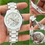 Longines Elegant 7AAA White Dial Quartz Chronograph - Image 2