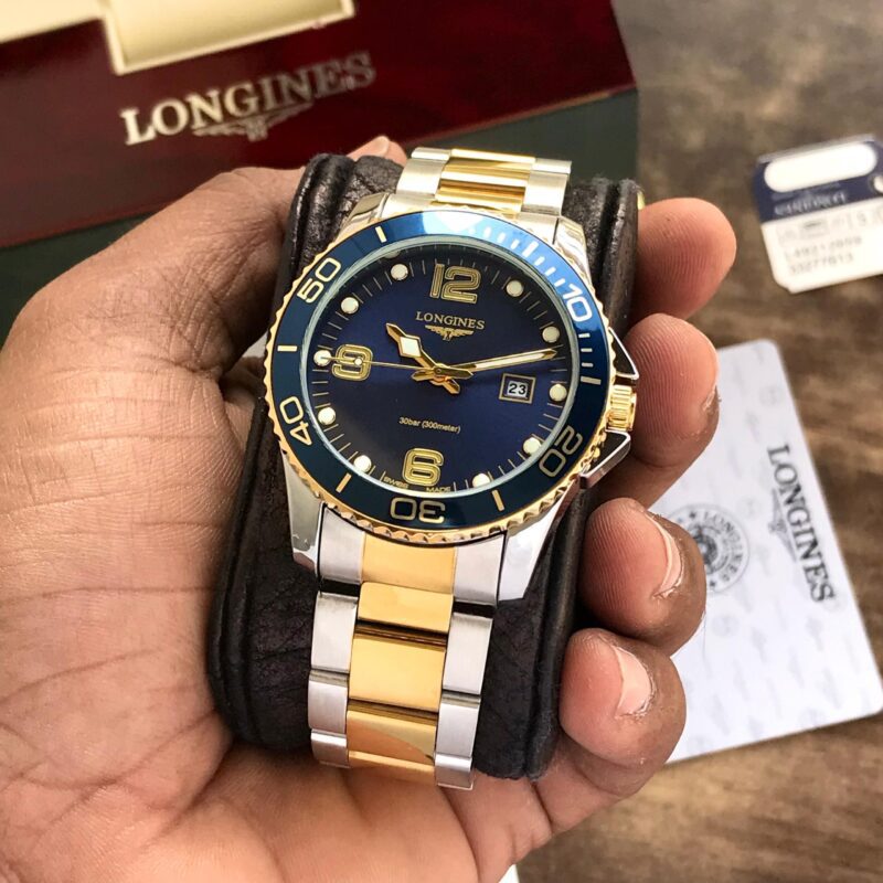 Longines-HydroConquest-Blue-Dial-Two-Tone-Quartz-40mm-1 Longines HydroConquest Blue Dial Two Tone Quartz 40mm - Image 1