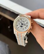 Longines Moon-Phase Automatic 42MM Silver Dial Steel - Image 3