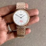 Longines One Click King Silver Rose Gold 42mm Quartz