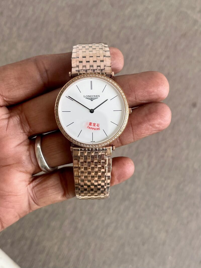 Longines-One-Click-King-Silver-Rose-Gold-42mm-Quartz-1 Longines One Click King Silver Rose Gold 42mm Quartz - Image 1